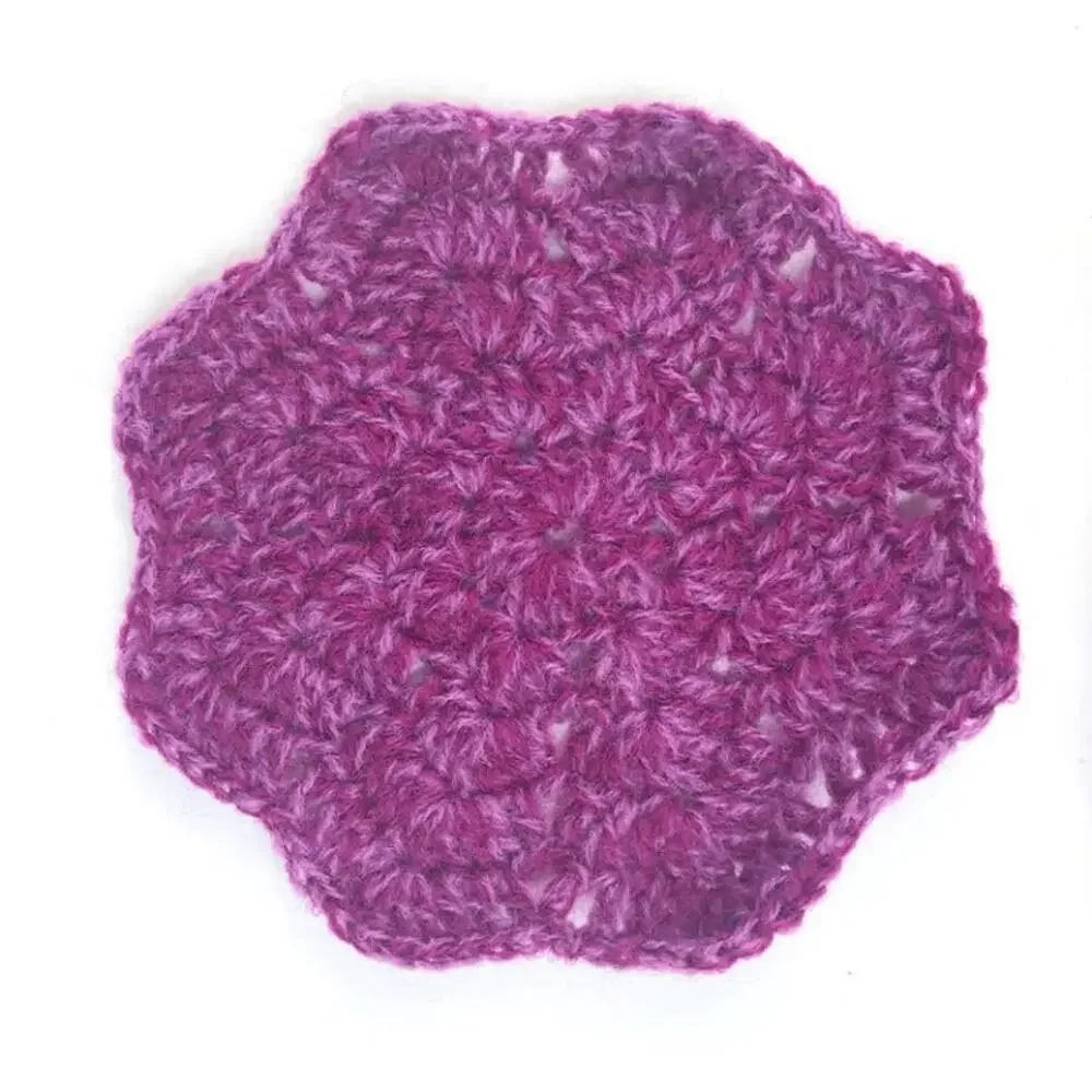 Handmade Purple Thin Crochet Coasters
